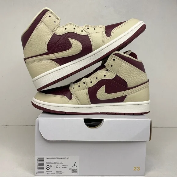 Nike Air Jordan 1 Retro Mid SE WMNS “Cherrywood Split” 2022 - Picture 3 of 4